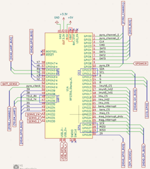 Ulysses Flight Computer Stamp connection schematic